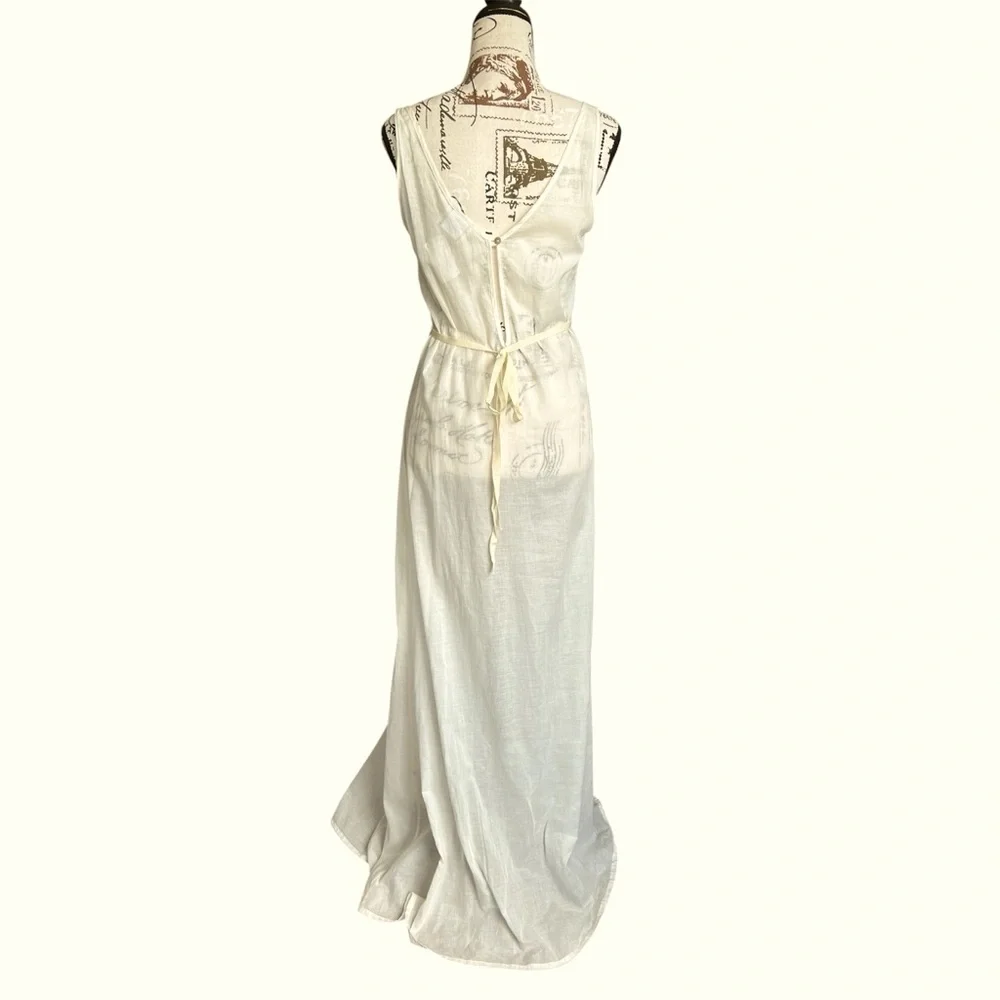 NWT La Costa Del Algodon Vintage Lingerie Nightgown Size Small - Picture 3 of 13